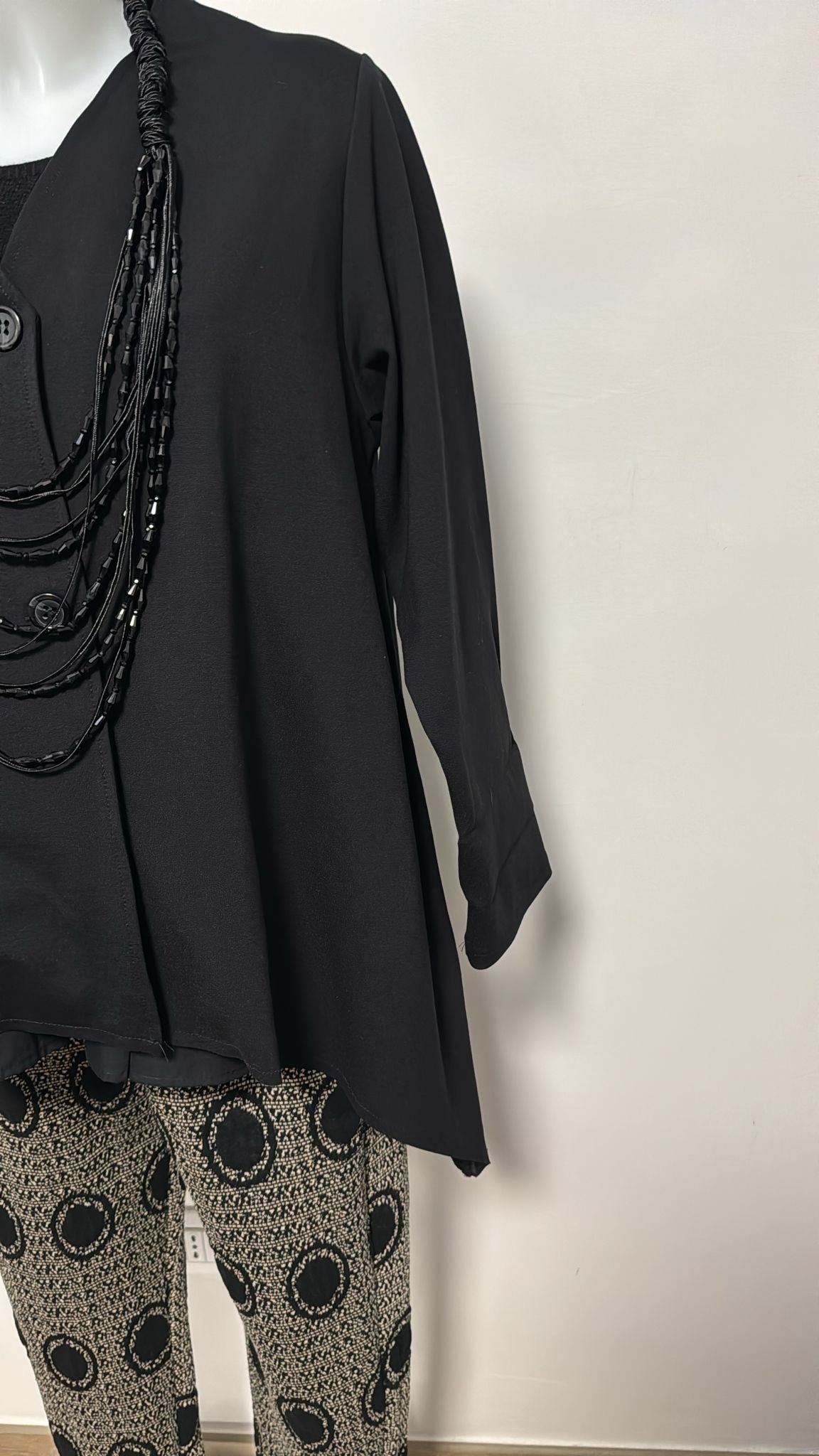 158C casacca con lato asimmetrico