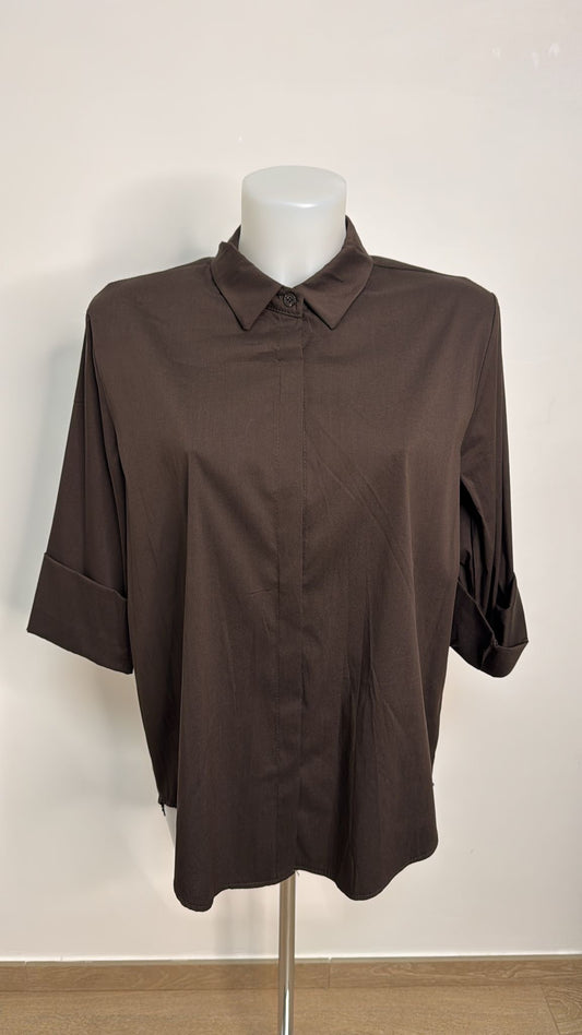 Camicia in cotone eslasicizzato