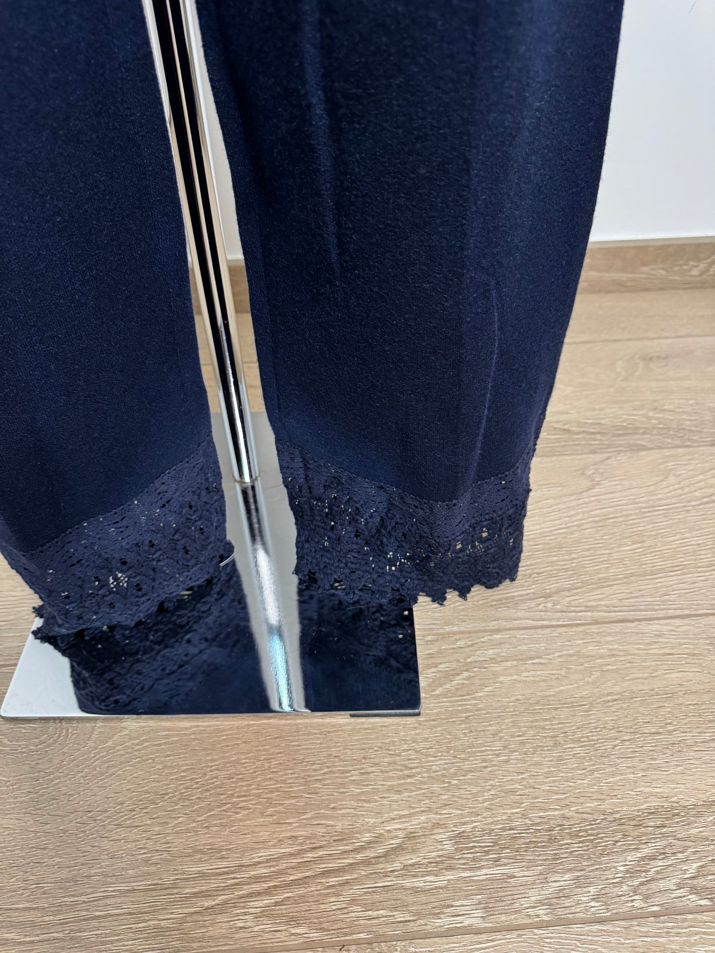 Coordinato in lana e pizzo