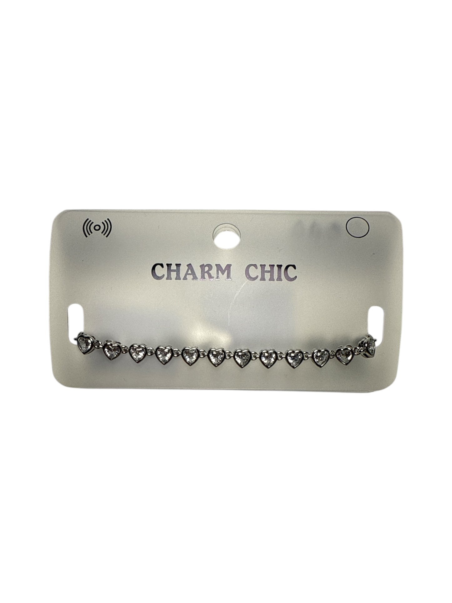 Bracciale a cuori con cristalli