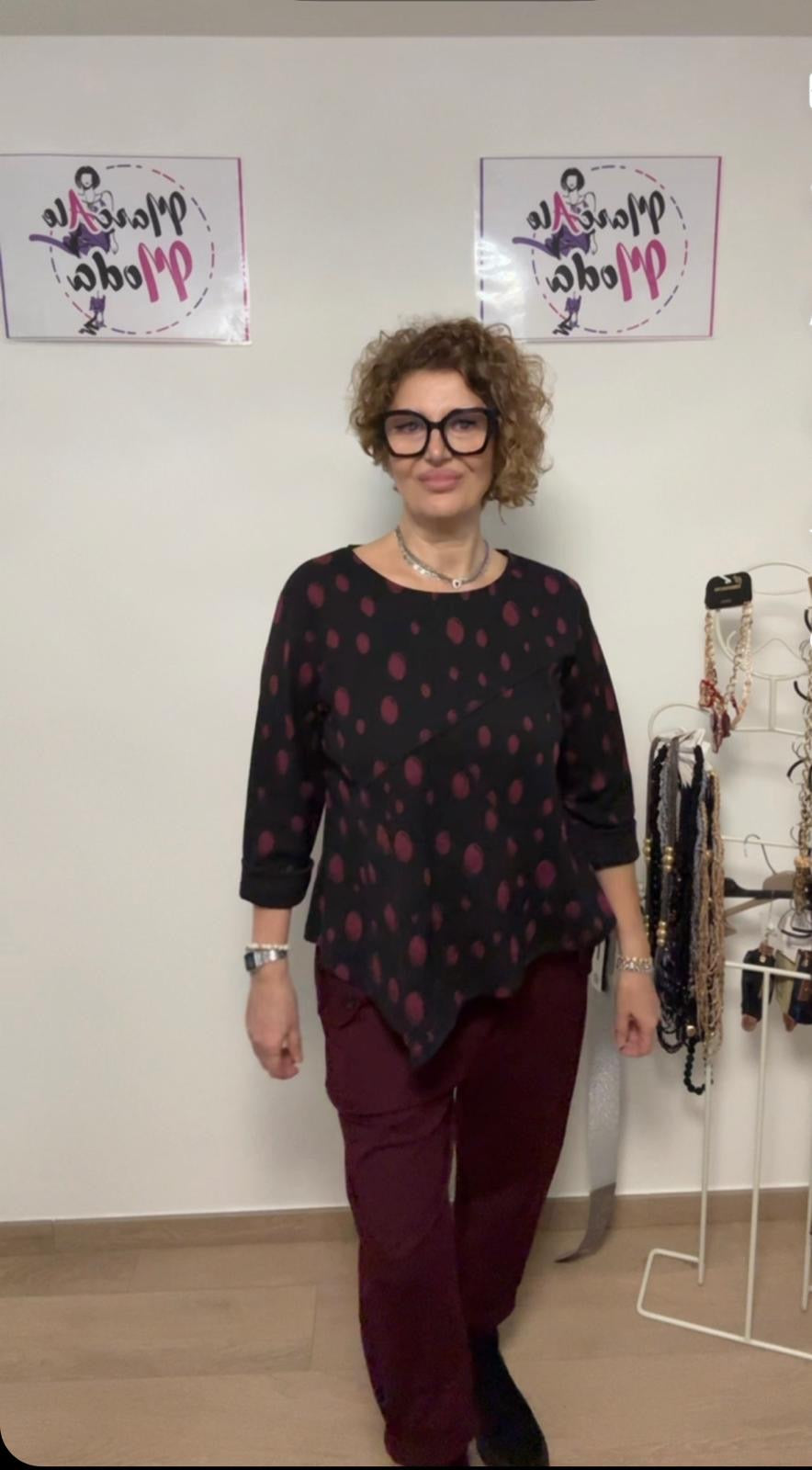 Pantaloni 158C con patta e bottone