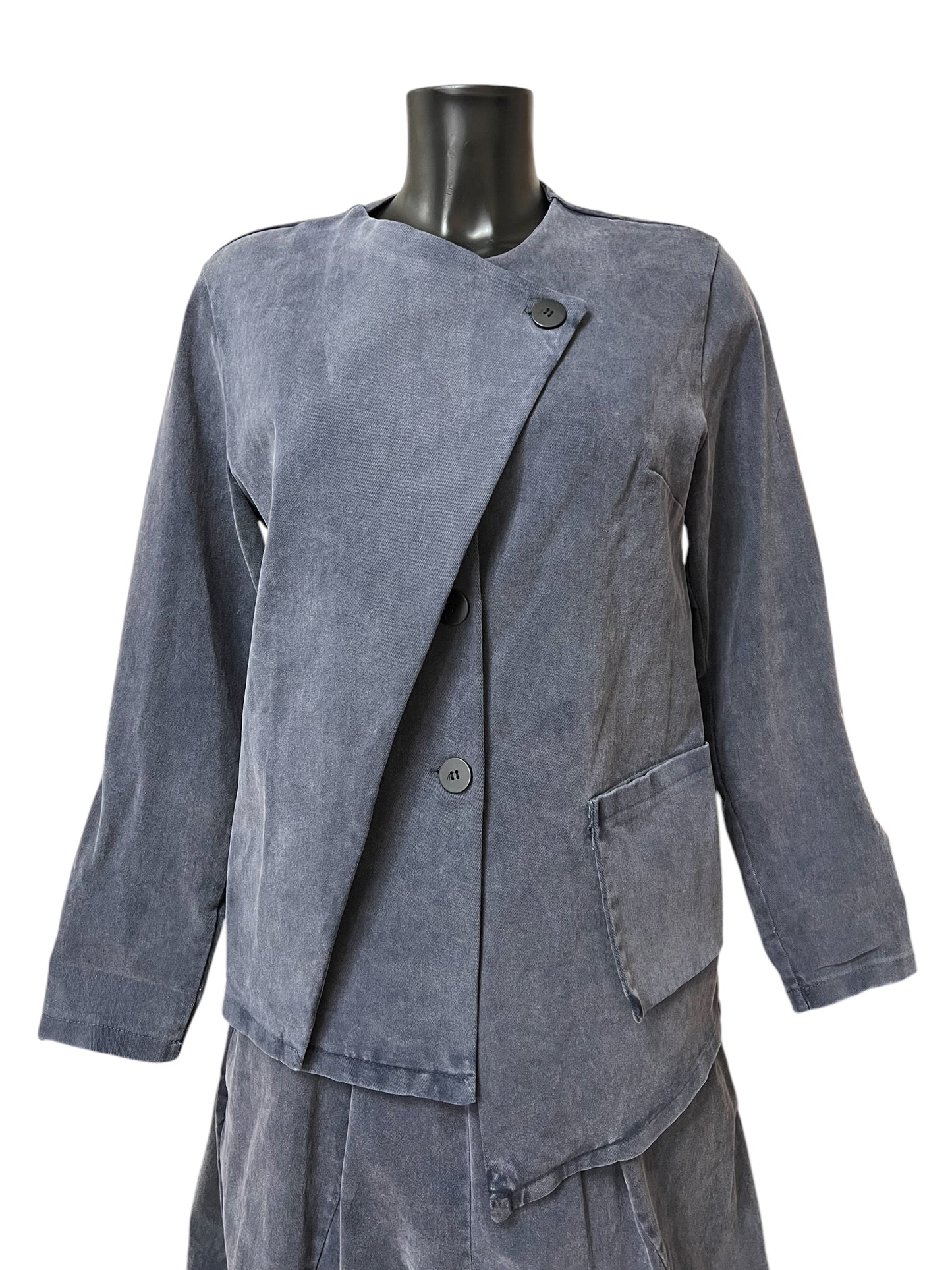 Coordinato Dolce Vita in denim effetto slavato