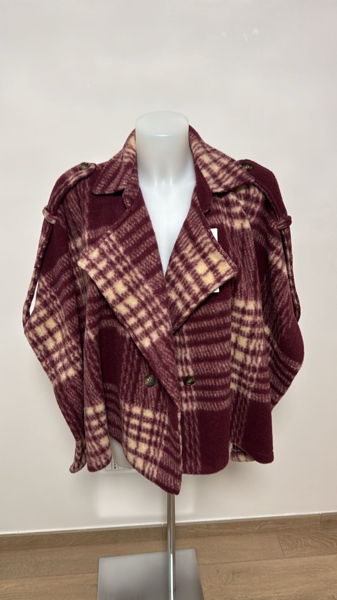 Giacca doppiopetto a quadri