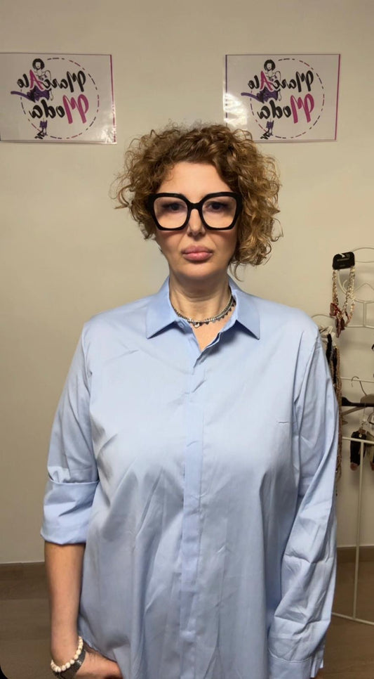 Camicia in cotone eslasicizzato