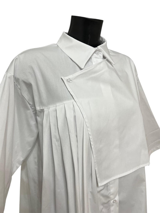 Wendy Trendy camicia in popeline plissettata