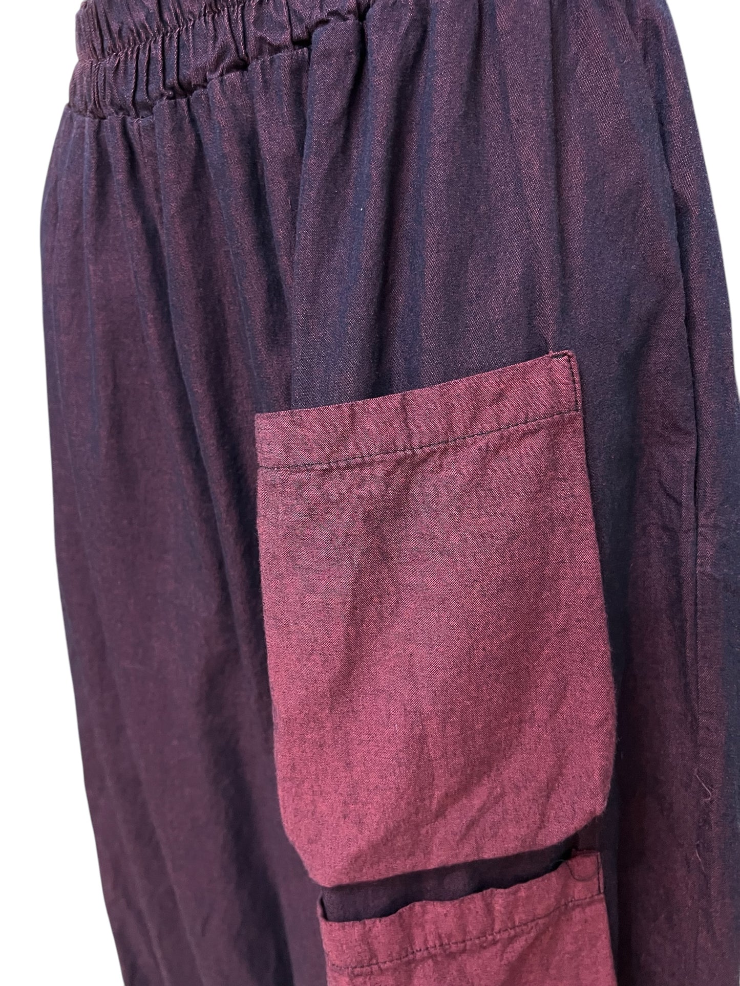 Sun Sun pantaloni della tuta a tre tasche in simil chambray