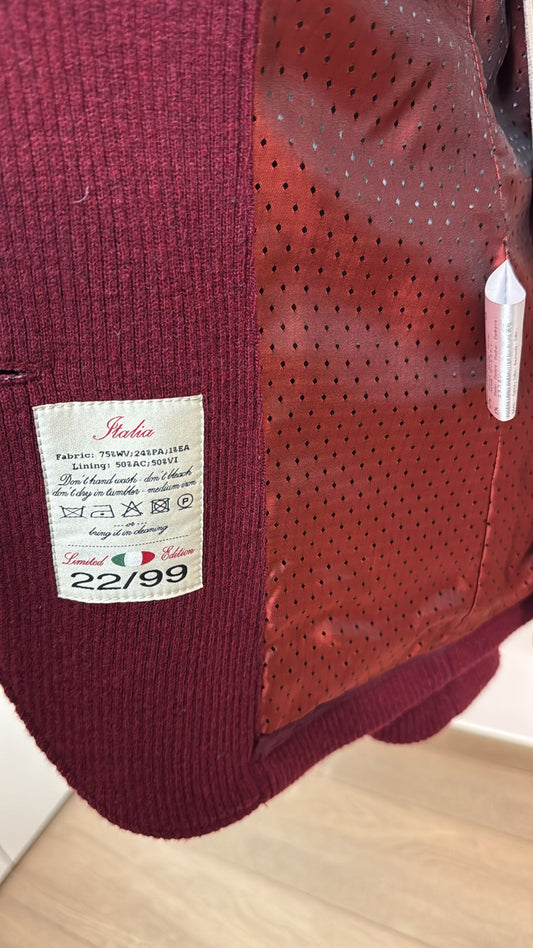 Giacca in lana rigata