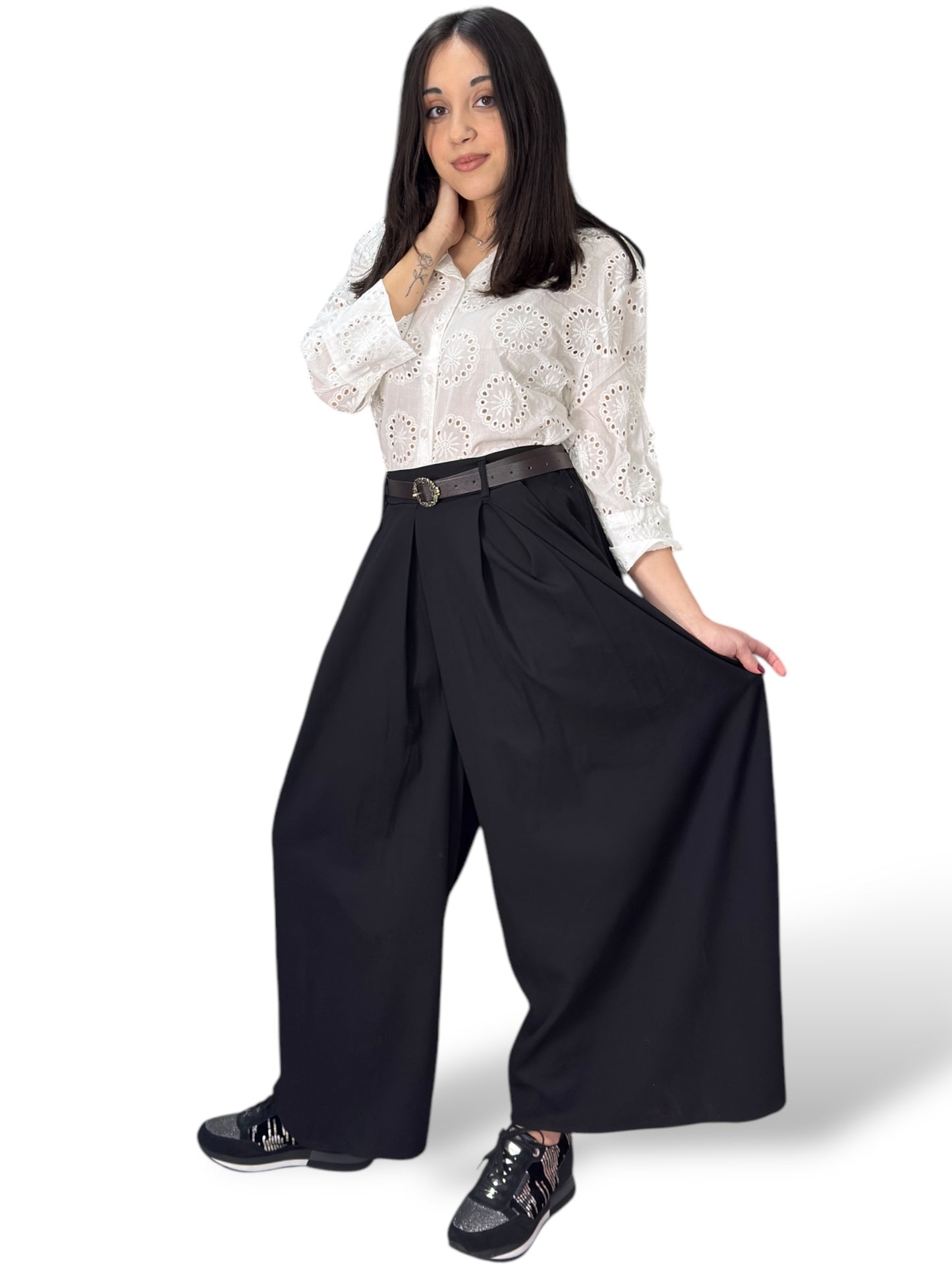Pantagonna wide fit con cintura