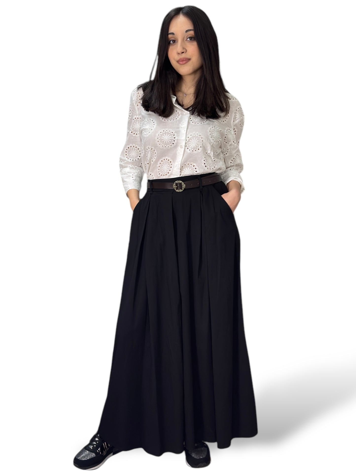 Pantagonna wide fit con cintura