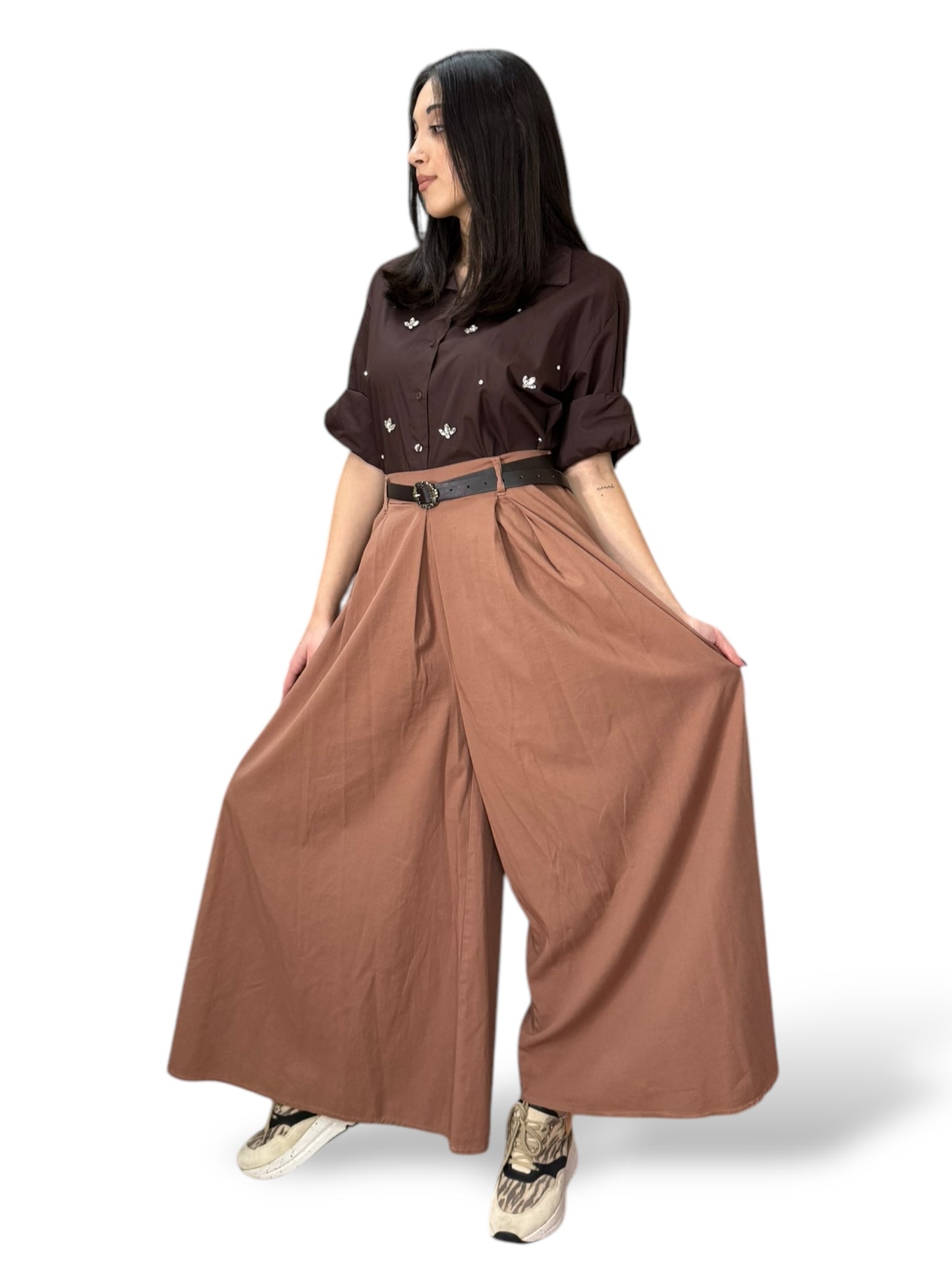 Pantagonna wide fit con cintura