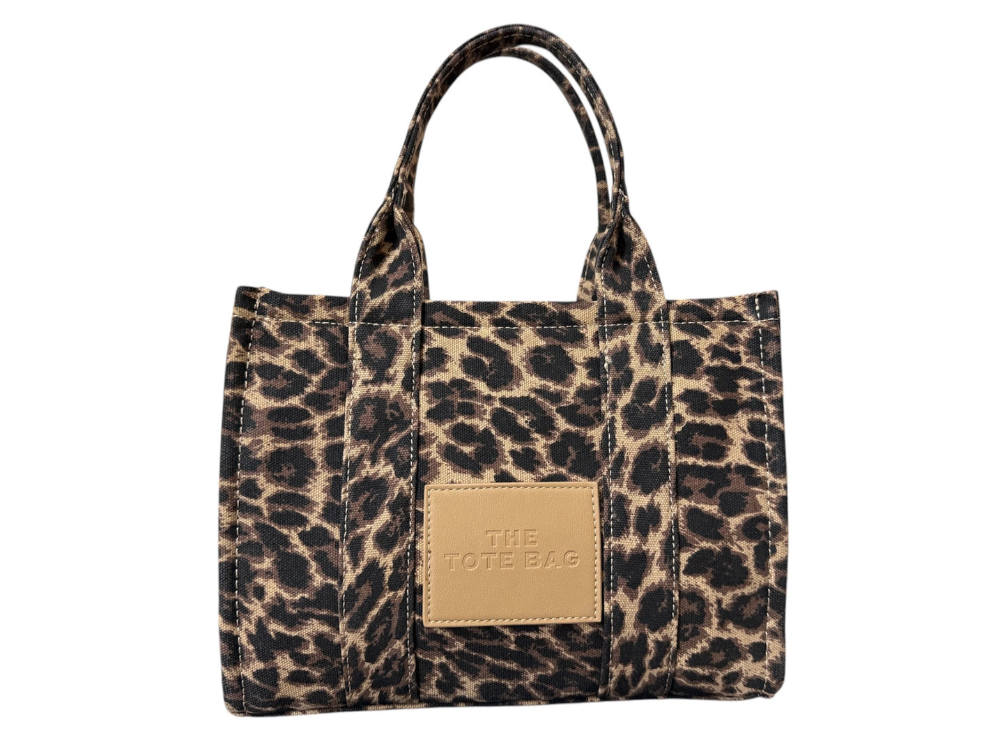 Tote bag in tessuto maculata