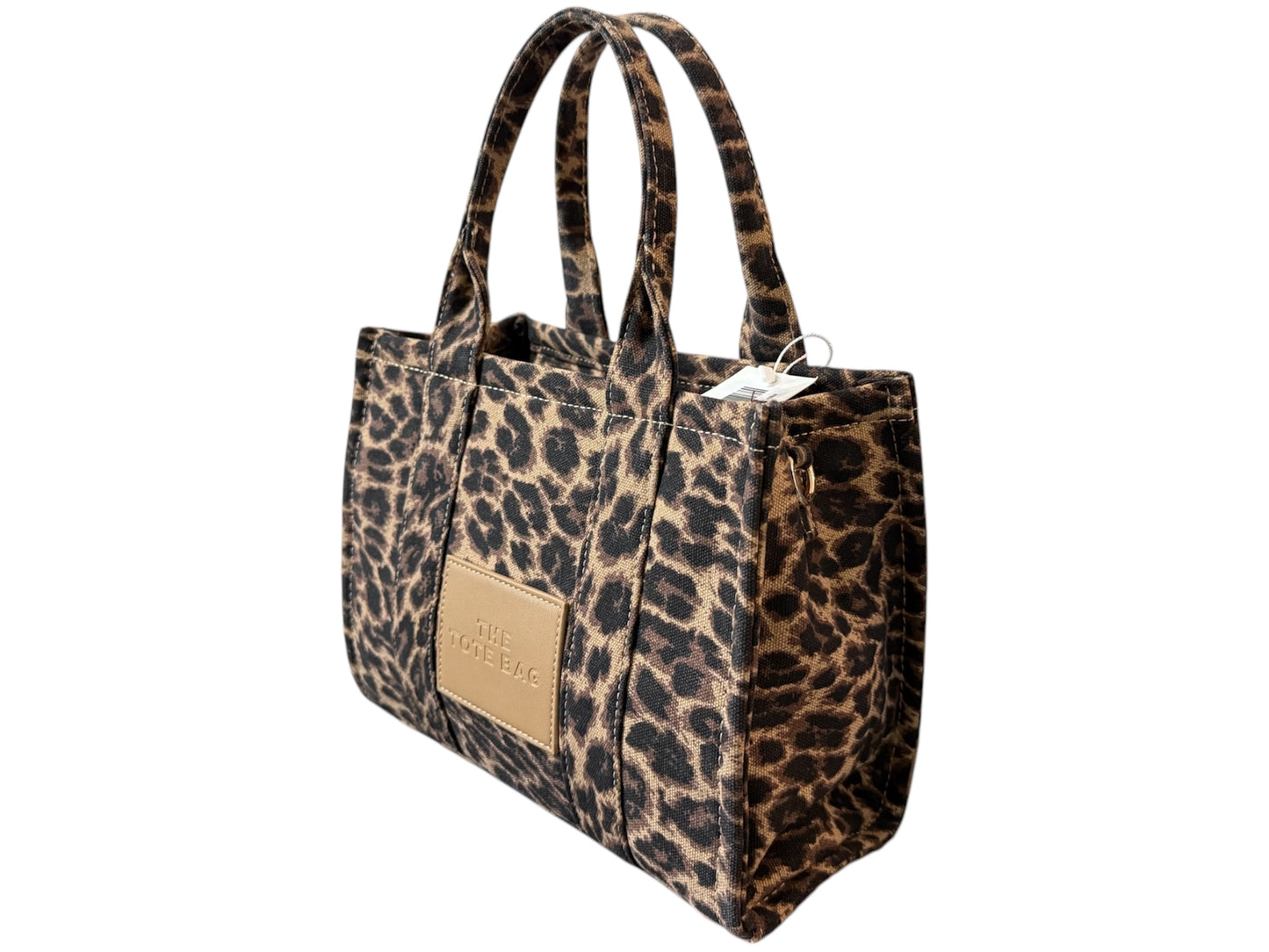 Tote bag in tessuto maculata