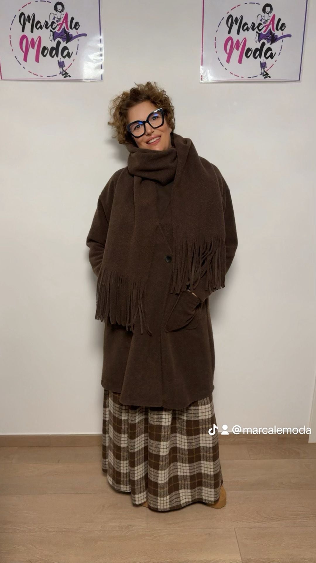 Cappotto in simil lana cotta