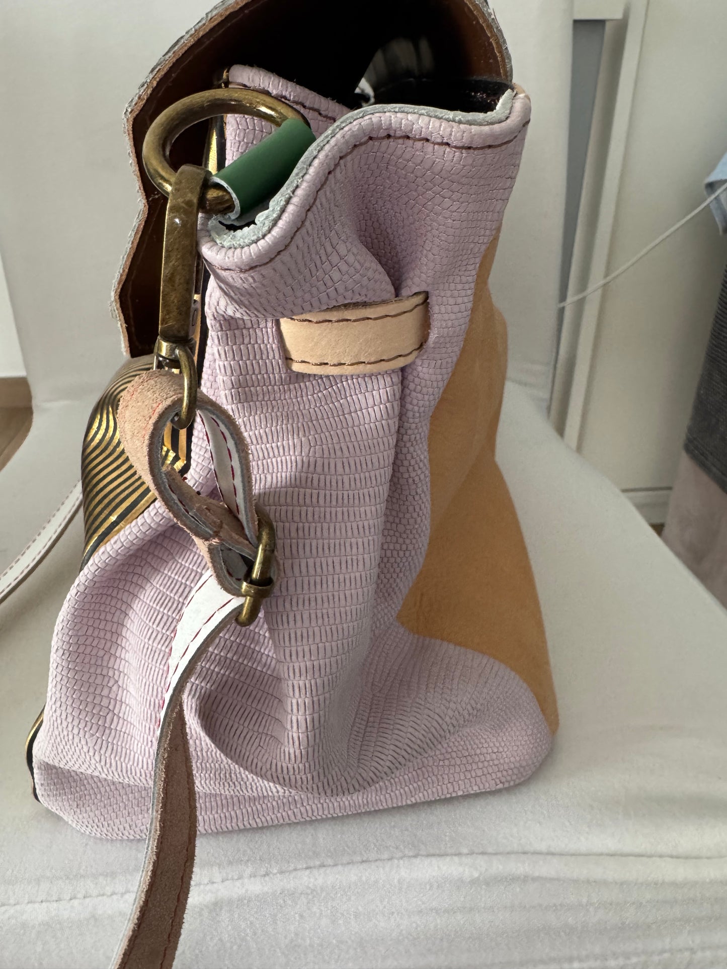 Borsa stile Hermès pelle