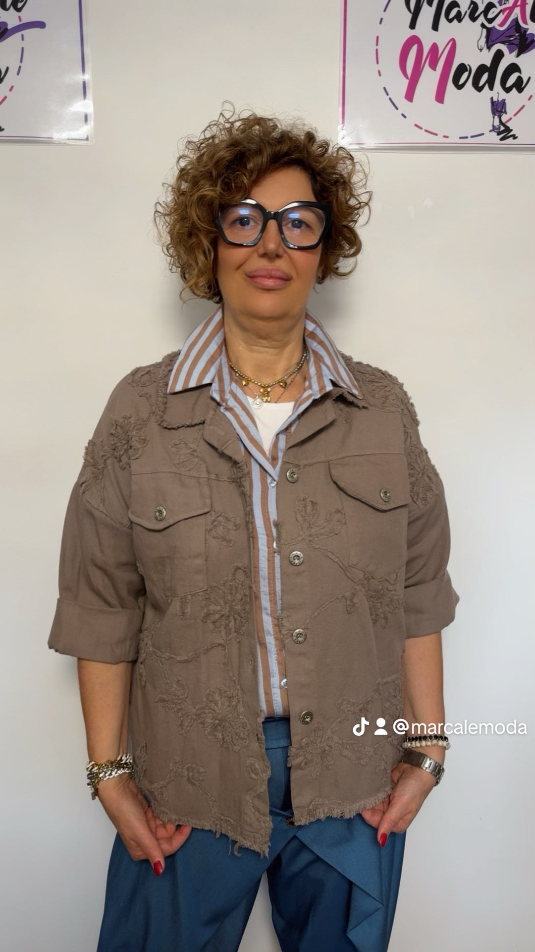 Giacchetto JeansRicamo