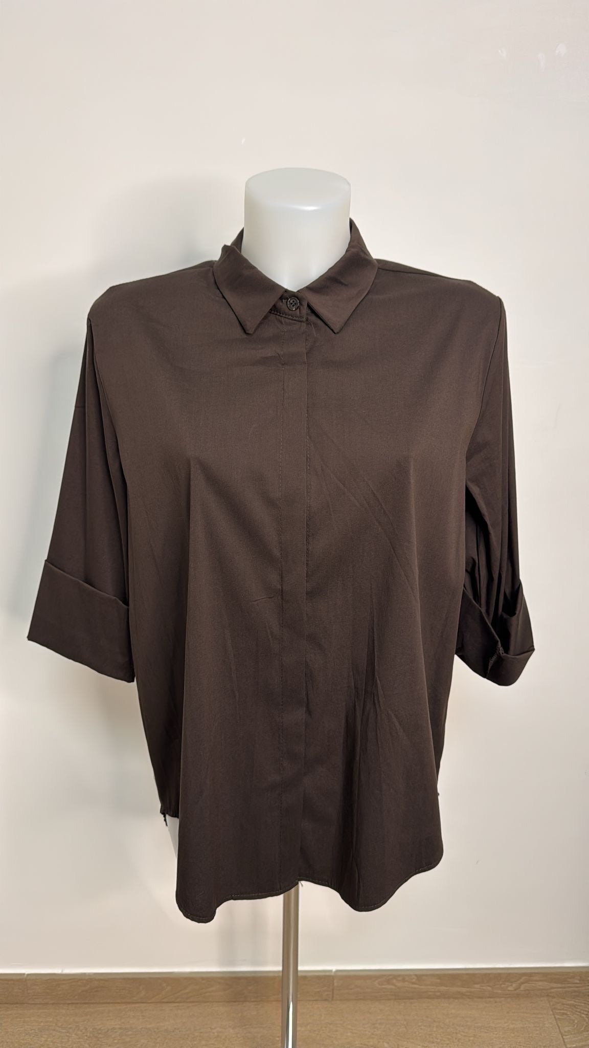 Camicia in cotone eslasicizzato