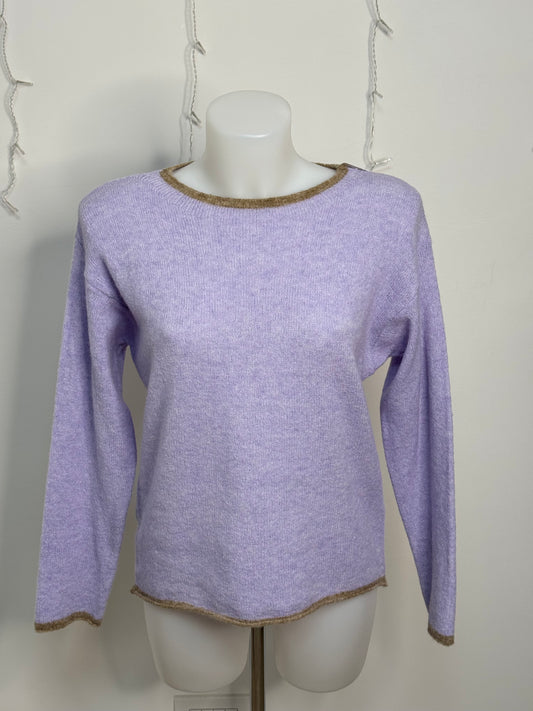 Maglione tinta unita profilo