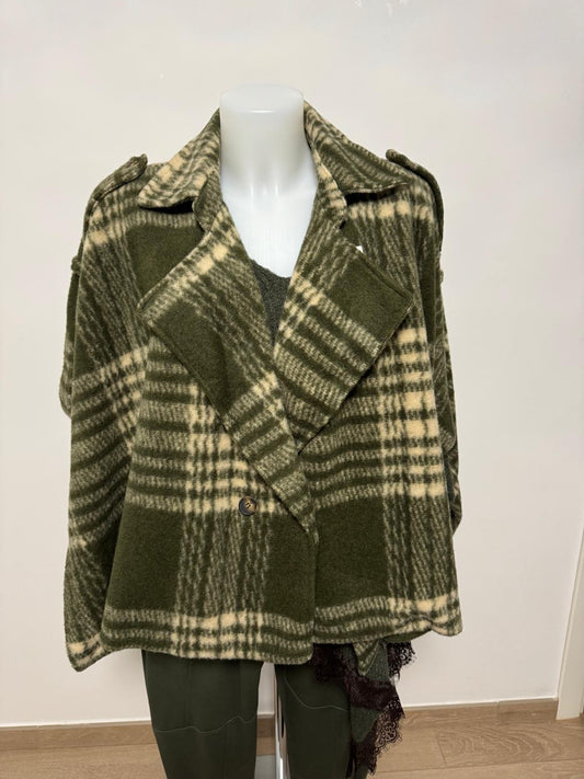 Giacca doppiopetto a quadri