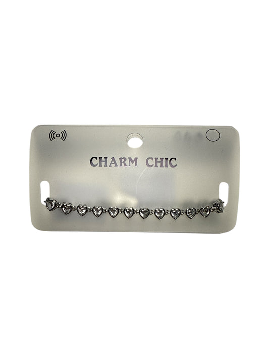 Bracciale a cuori con cristalli