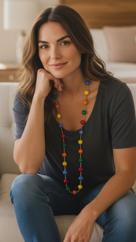 Collana Biglie Multicolor