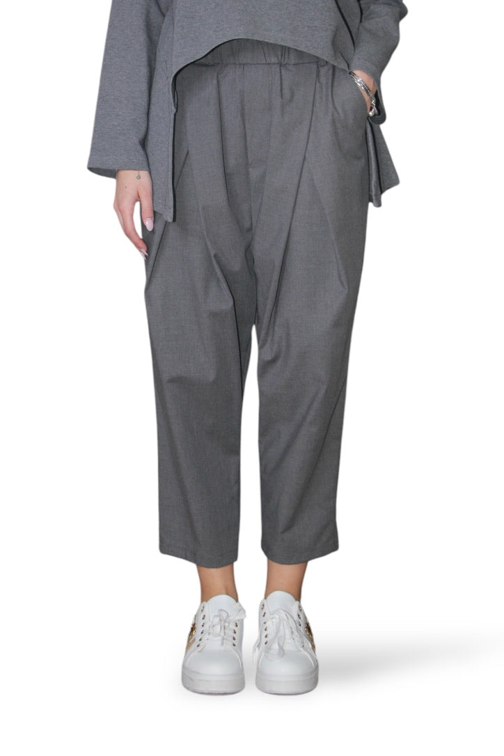 Wendy Trendy Trousers with Asymmetric Double Pleat