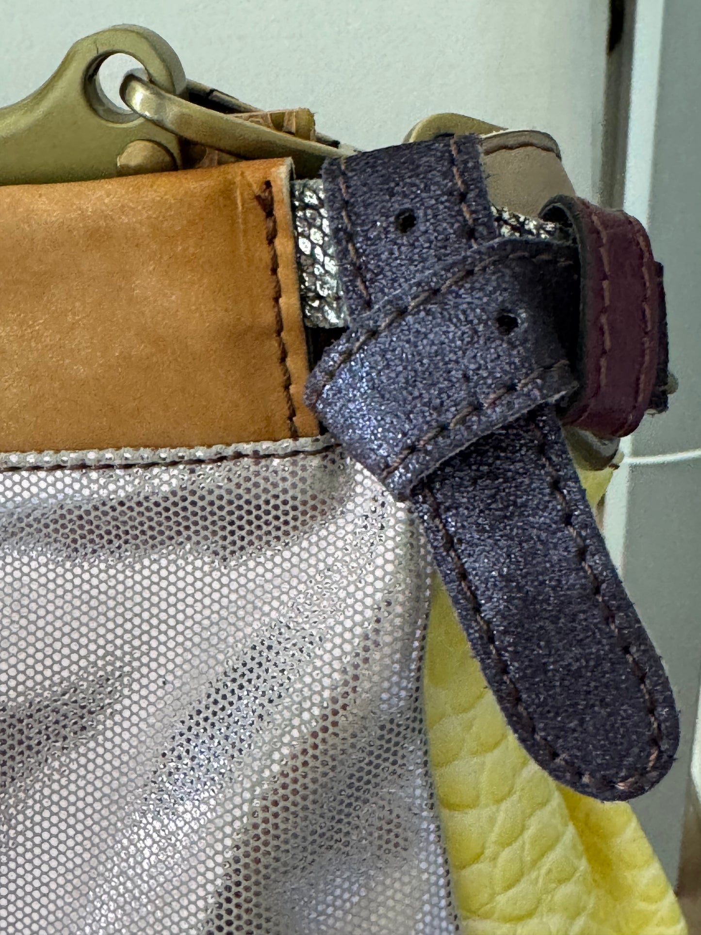 Borsa Ebarrito patch pelle stile Hermès