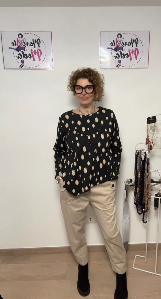 158C pantaloni con patta sulle tasche