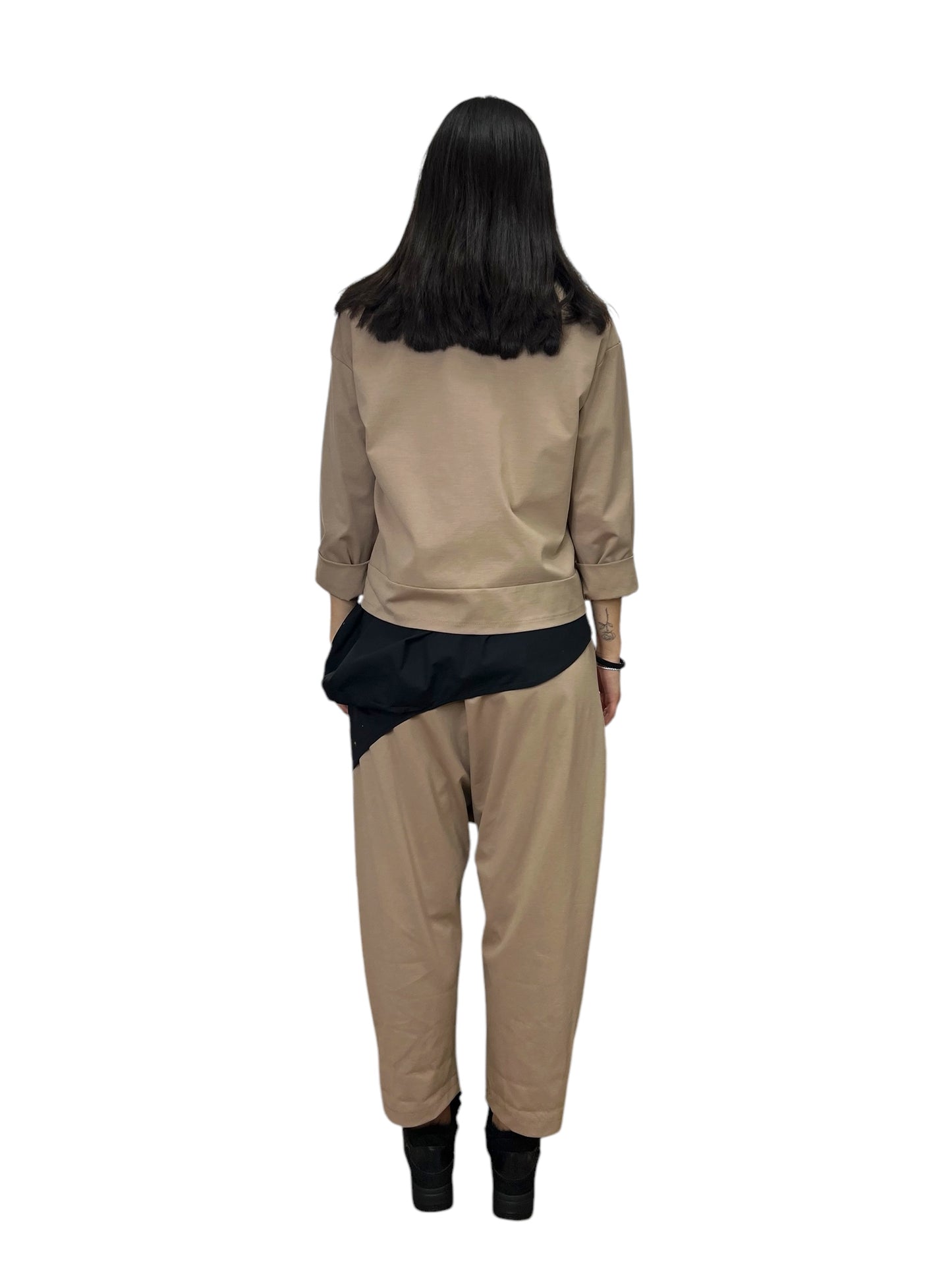 Sun Sun pantaloni a cavallo basso con bottoni obliqui