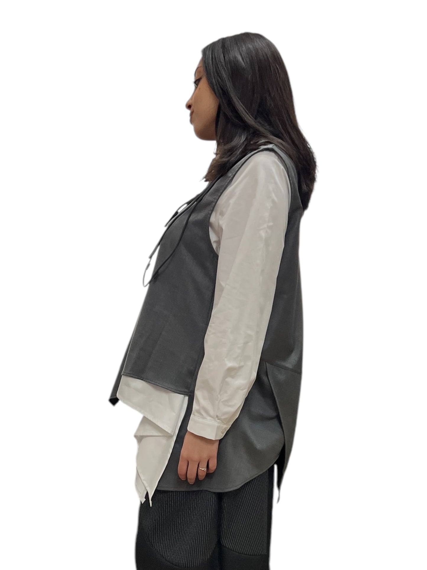 Wendy Trendy gilet asimmetrico