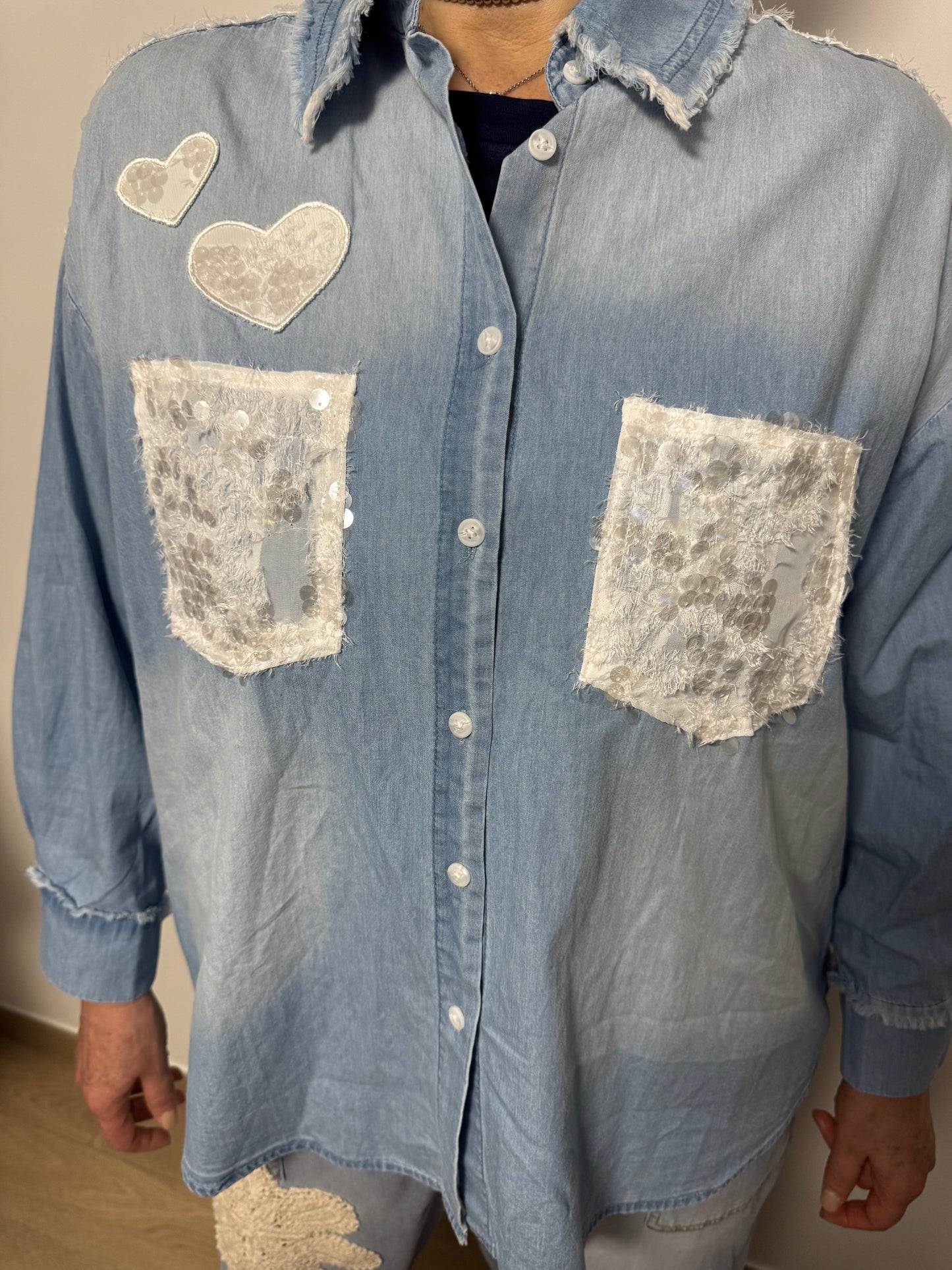 Camicia JeansPaillettes