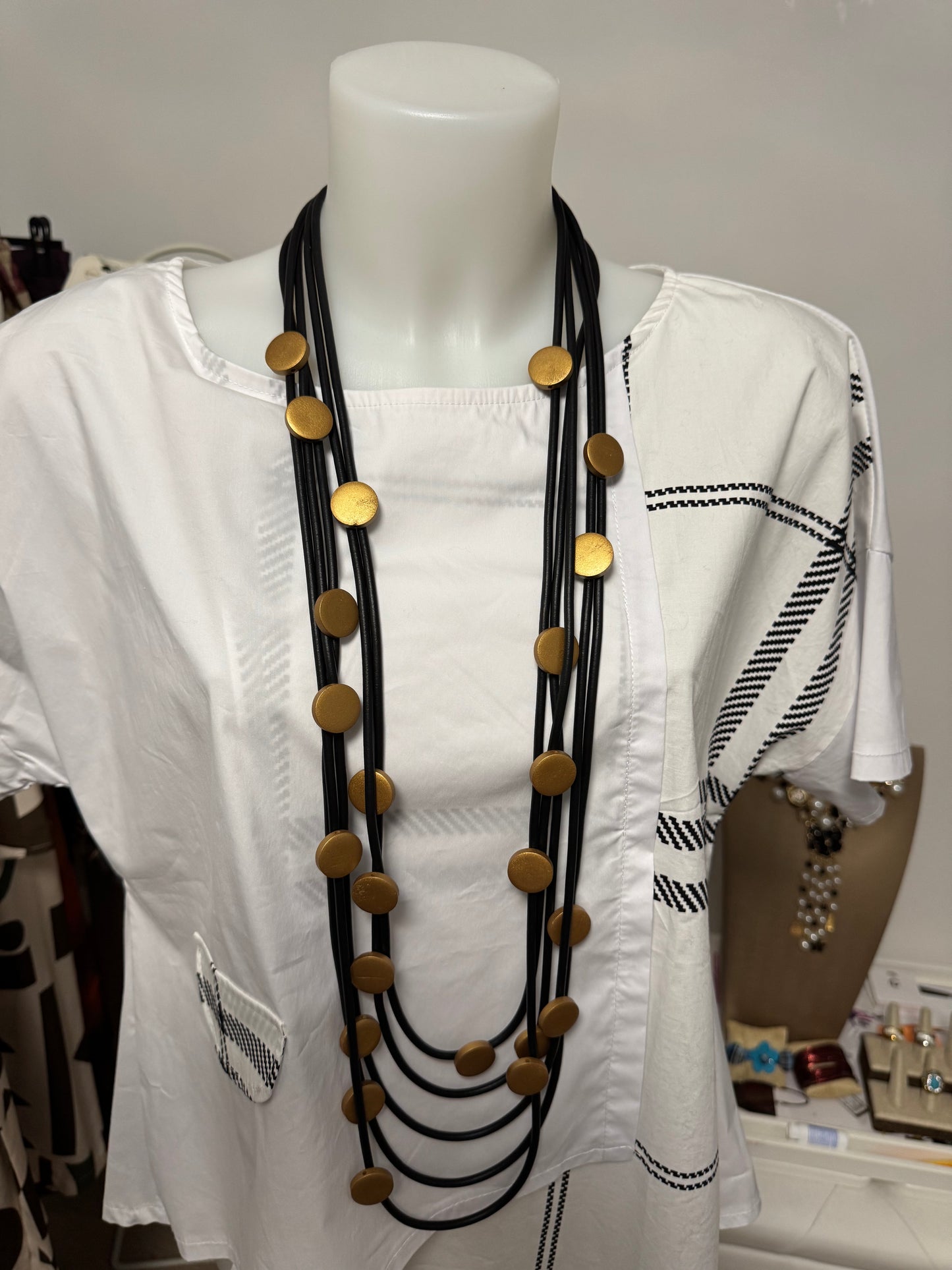 Collana caucciù mod.2