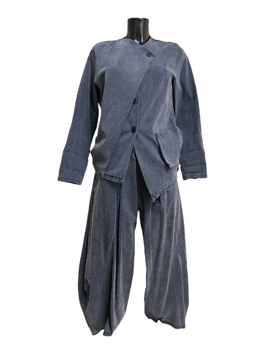 Coordinato Dolce Vita in denim effetto slavato