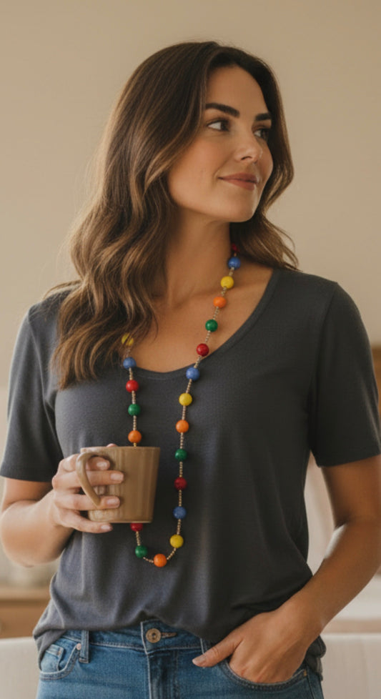 Collana Biglie Multicolor