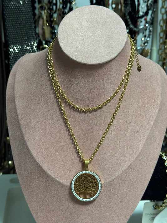 Collana ciondolo albero vita
