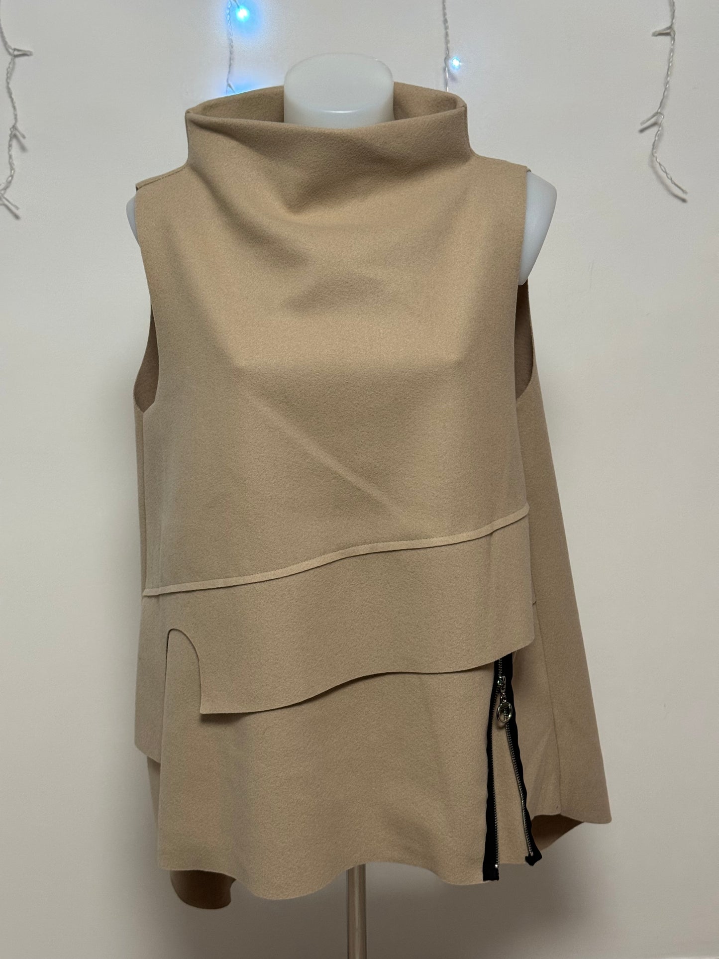 Maxi smanicato 158C in panno