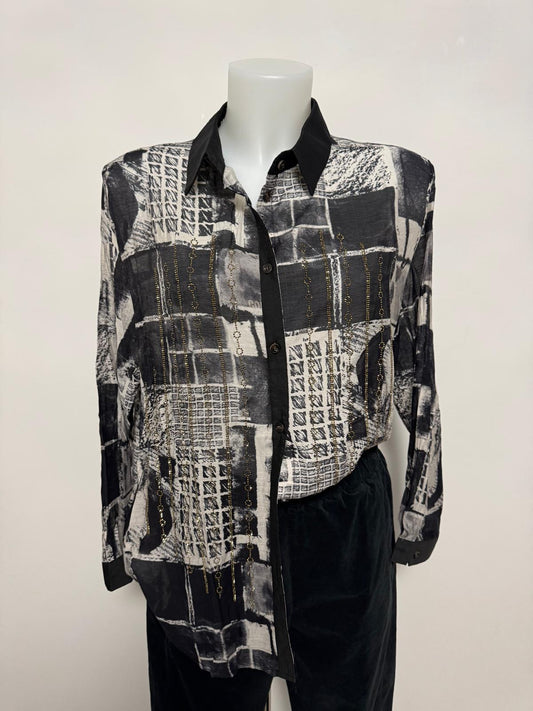 Camicia Vic fantasy strass