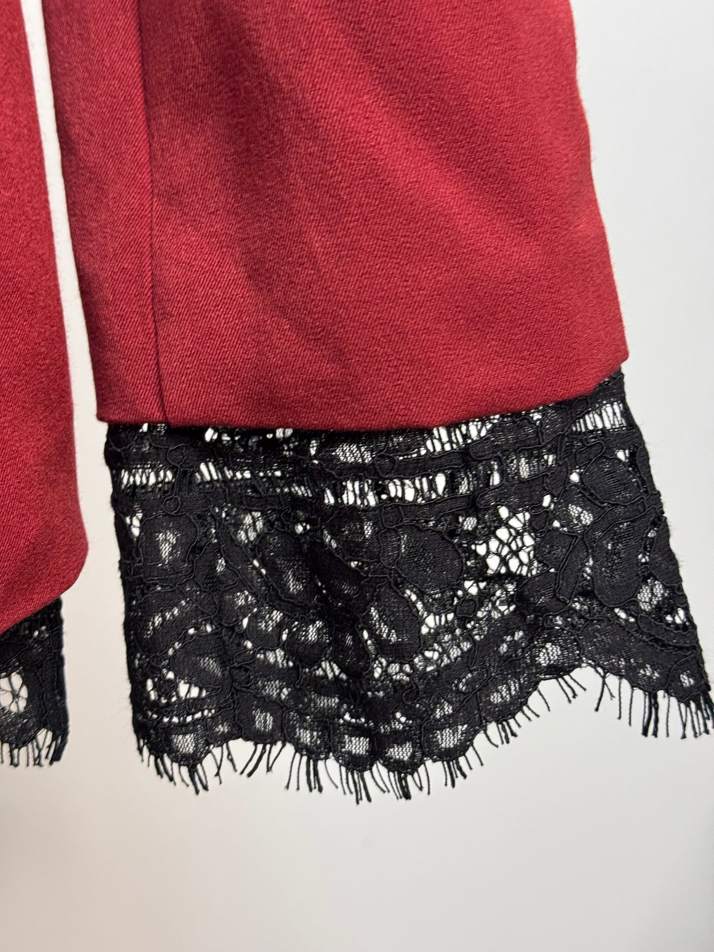 Giacca profili pizzo nero