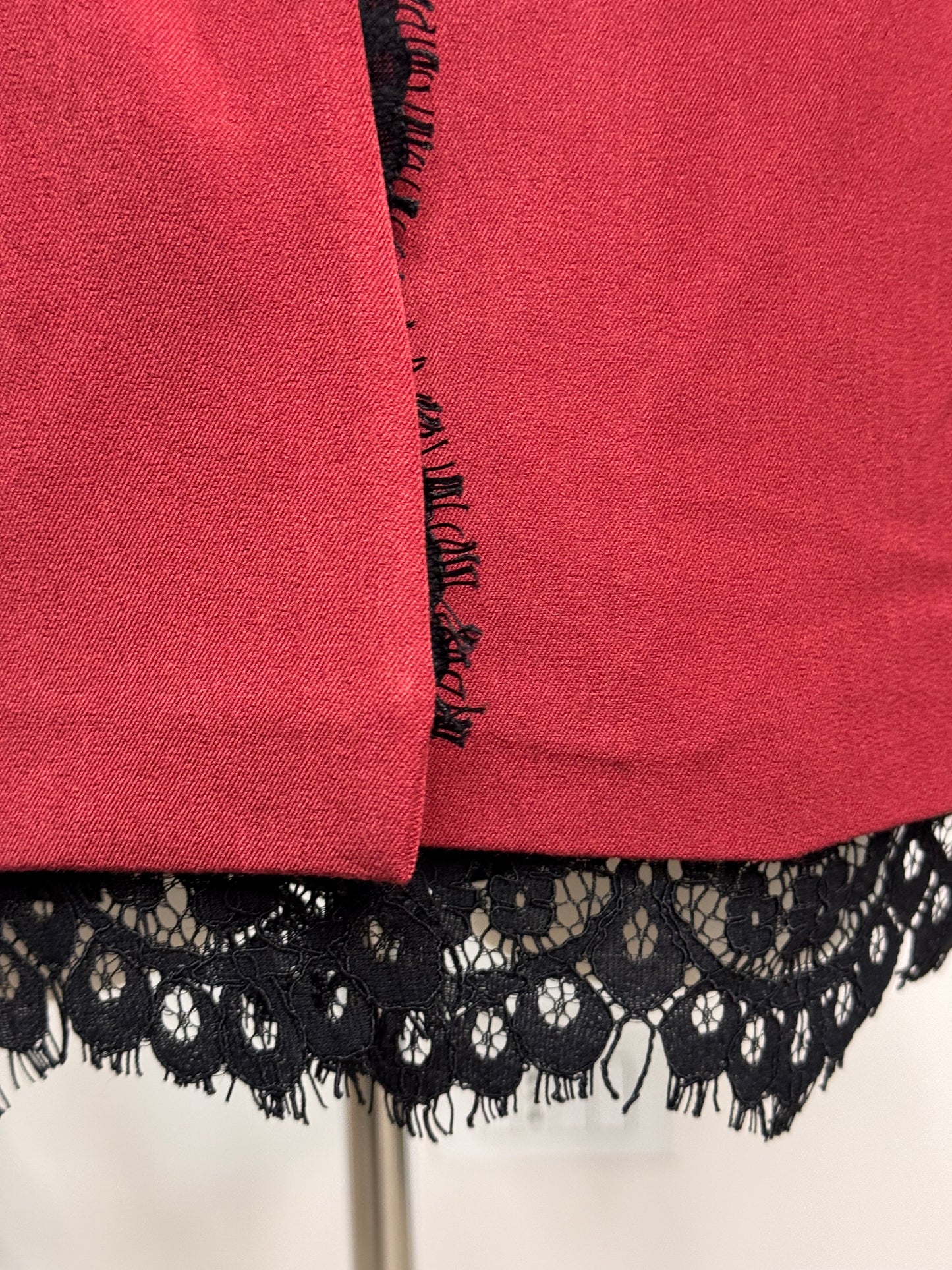 Giacca profili pizzo nero