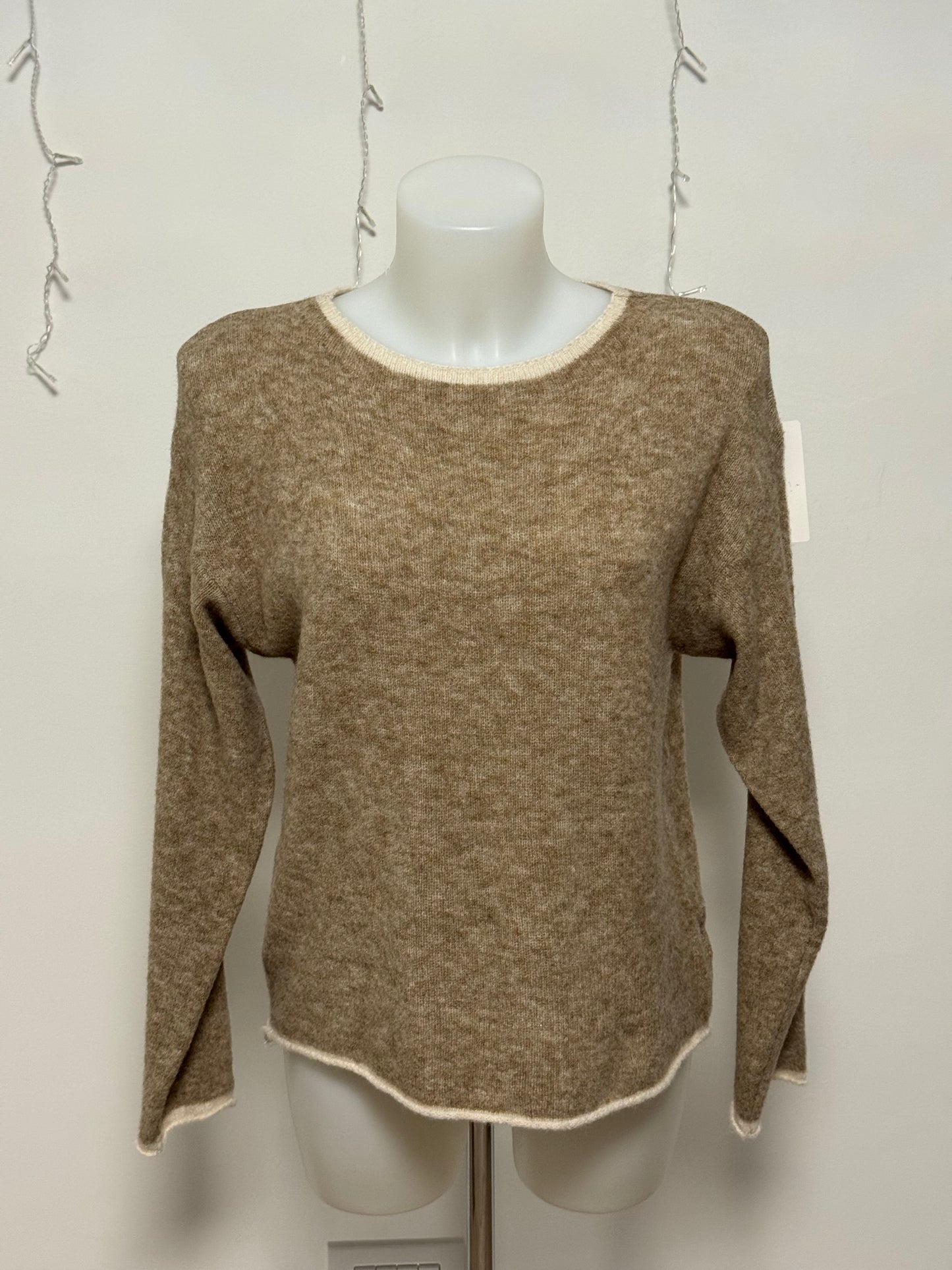 Maglione tinta unita profilo