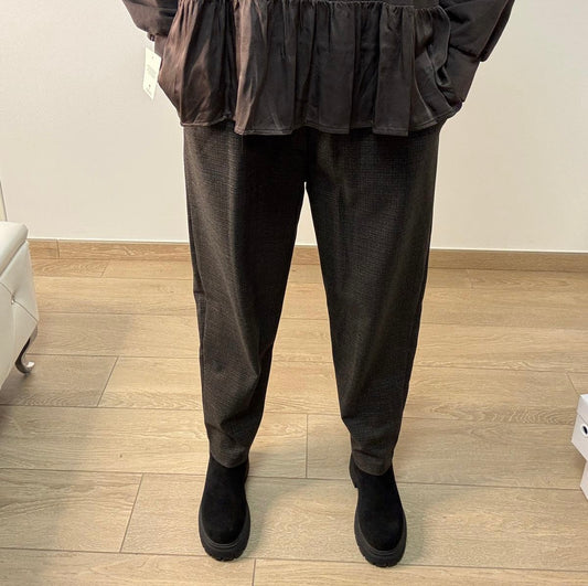 Pantaloni tartan tapered fit