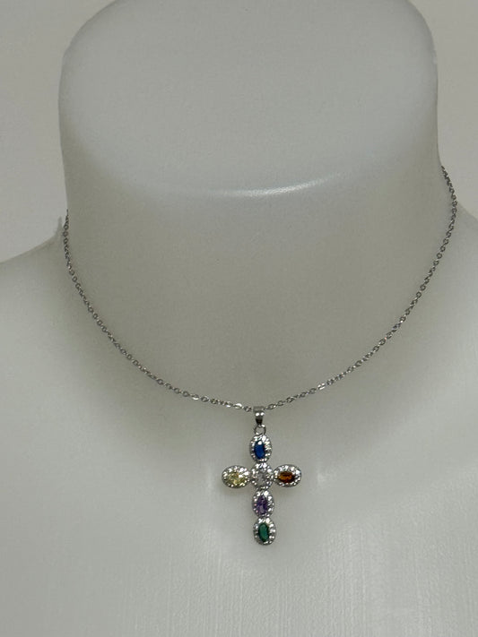 Collana girocollo croce