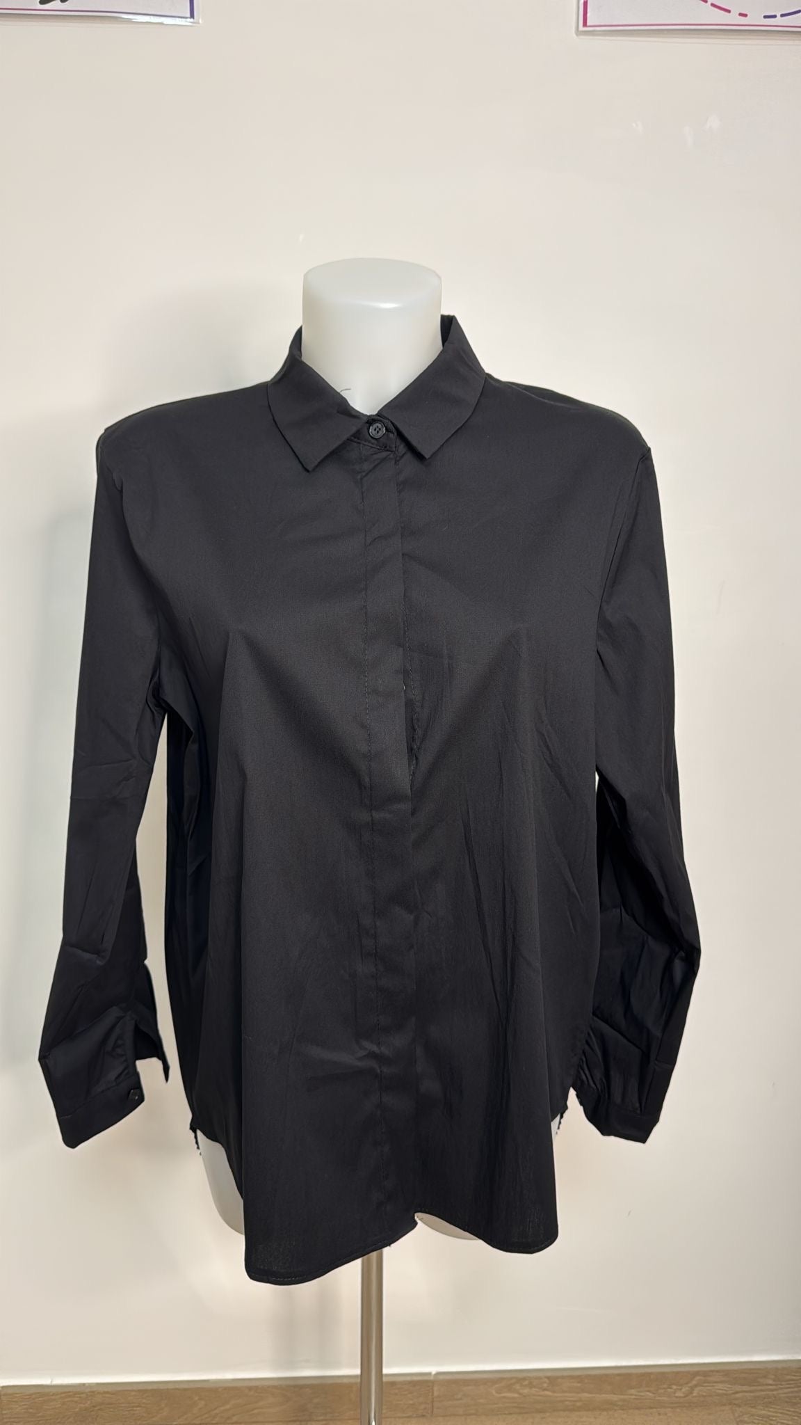 Camicia in cotone eslasicizzato