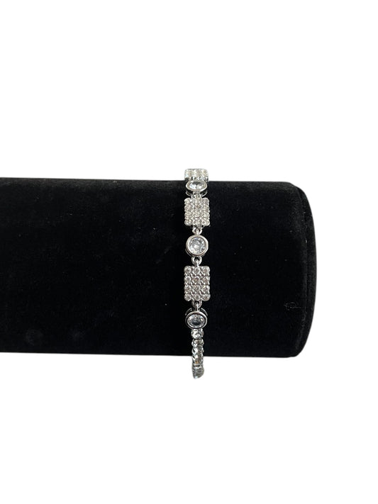 Braccialetto con strass e rettangolini