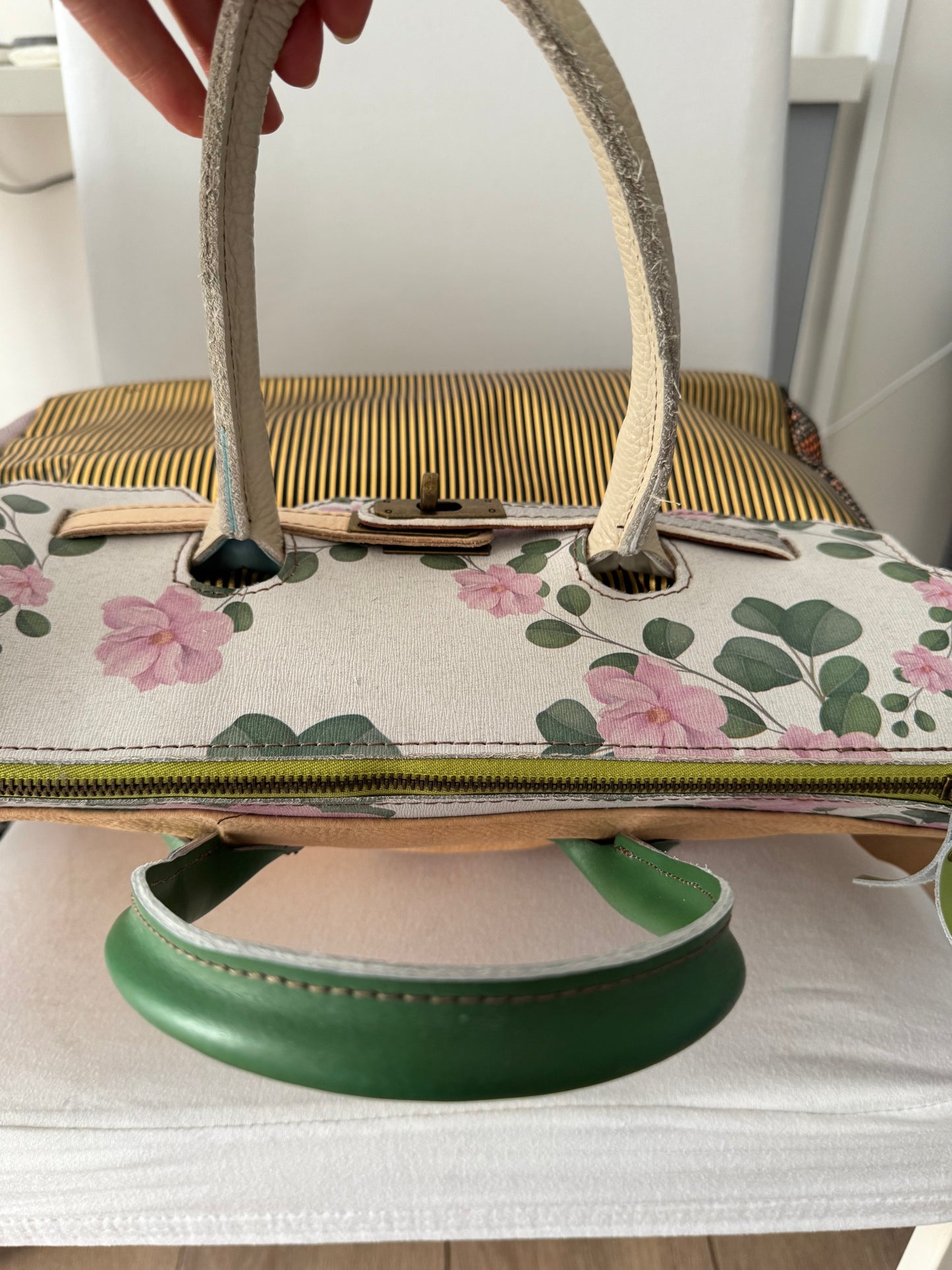 Borsa stile Hermès pelle