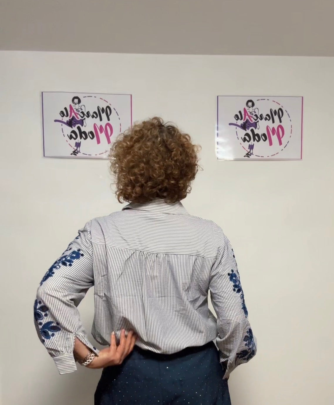 Camicia GessataRicamo