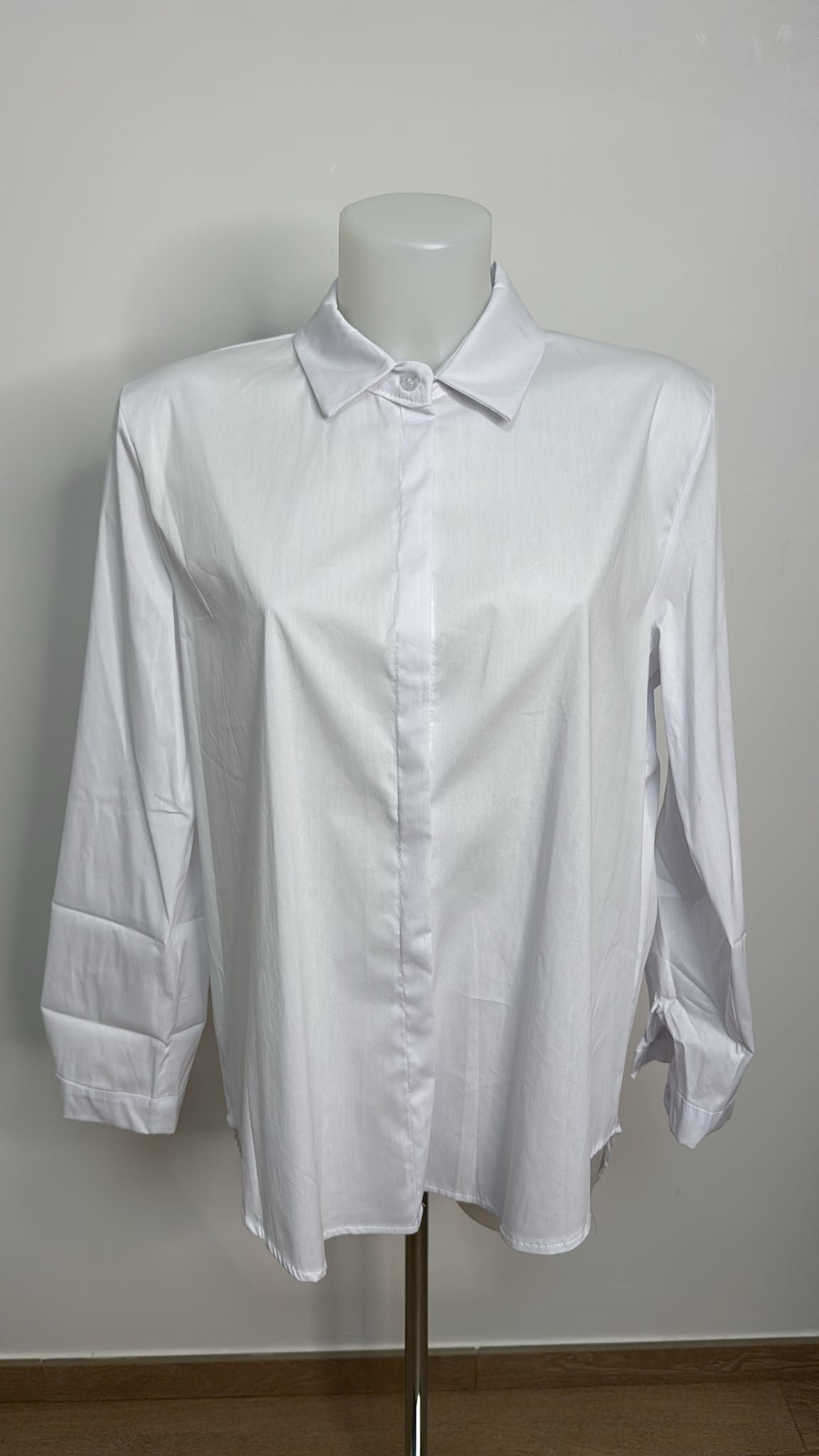 Camicia in cotone eslasicizzato