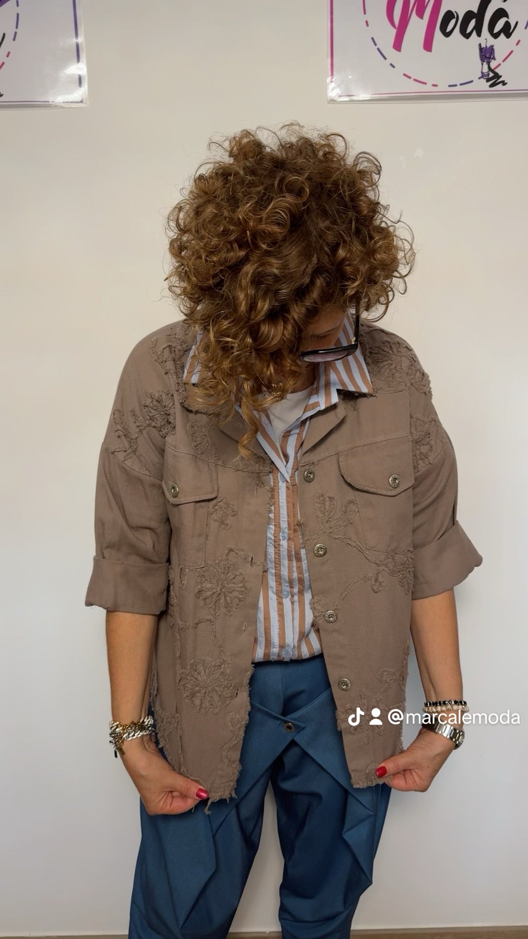 Giacchetto JeansRicamo