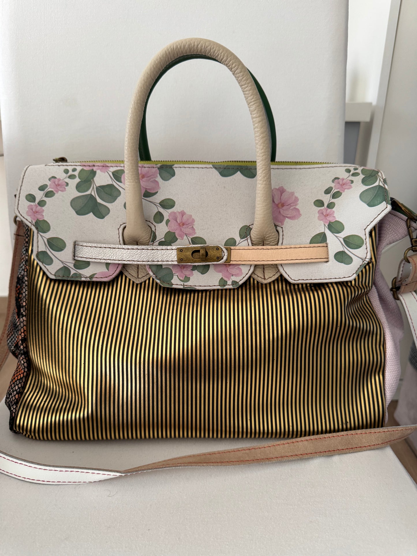 Borsa stile Hermès pelle