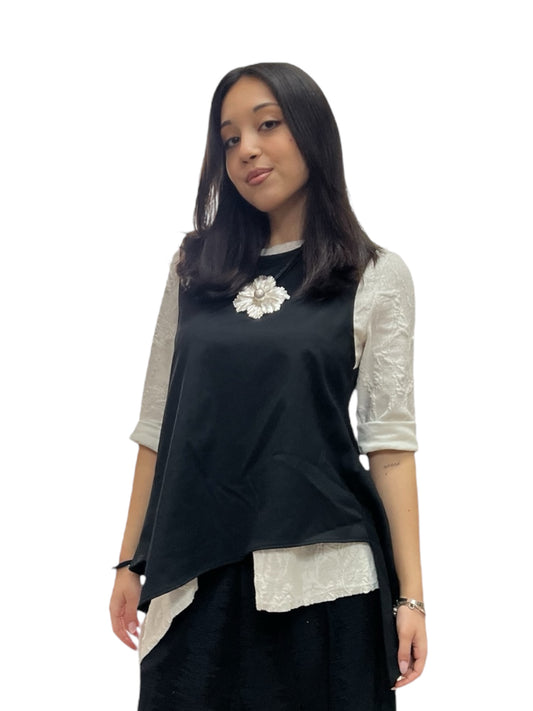 Wendy Trendy gilet asimmetrico
