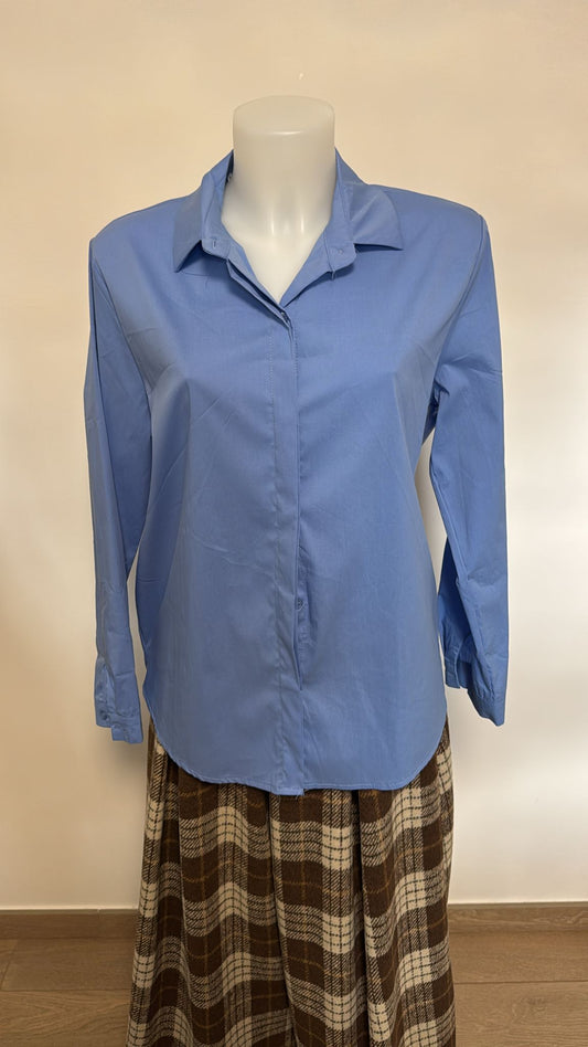 Camicia in cotone eslasicizzato